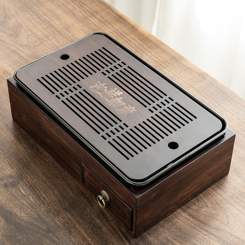 Rectangular storage box tea tray