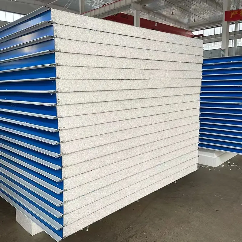 Easy Installation insulated panneau sandwich eps exterior foam wall panels roofing panels fireproof