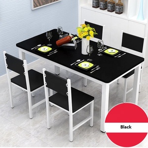 批发现代餐厅厨房桌椅木制长方形餐桌套装家用家具 - Product Image 3