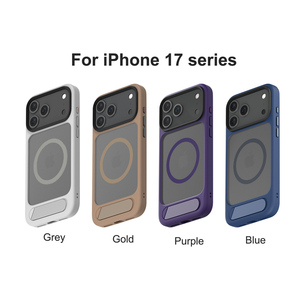 适用于iPhone 17 16 5 14 13 Pro Max的磁性支架手机壳 | 软触摸 | 可折叠金属支架 | 最小起订量50pcs | 定制徽标 - Product Image 6