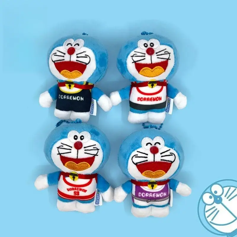 I più venduti periferiche di cartoni animati e Anime bambola Doraemon blu grasso robot gatto farcito peluche ciondola borsa per bambini pendente