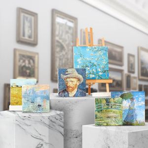 Blocco note della serie Monet Van Gogh materiale per notebook appiccicoso blocco note in carta agenda organizer blocco note - Product Image 3