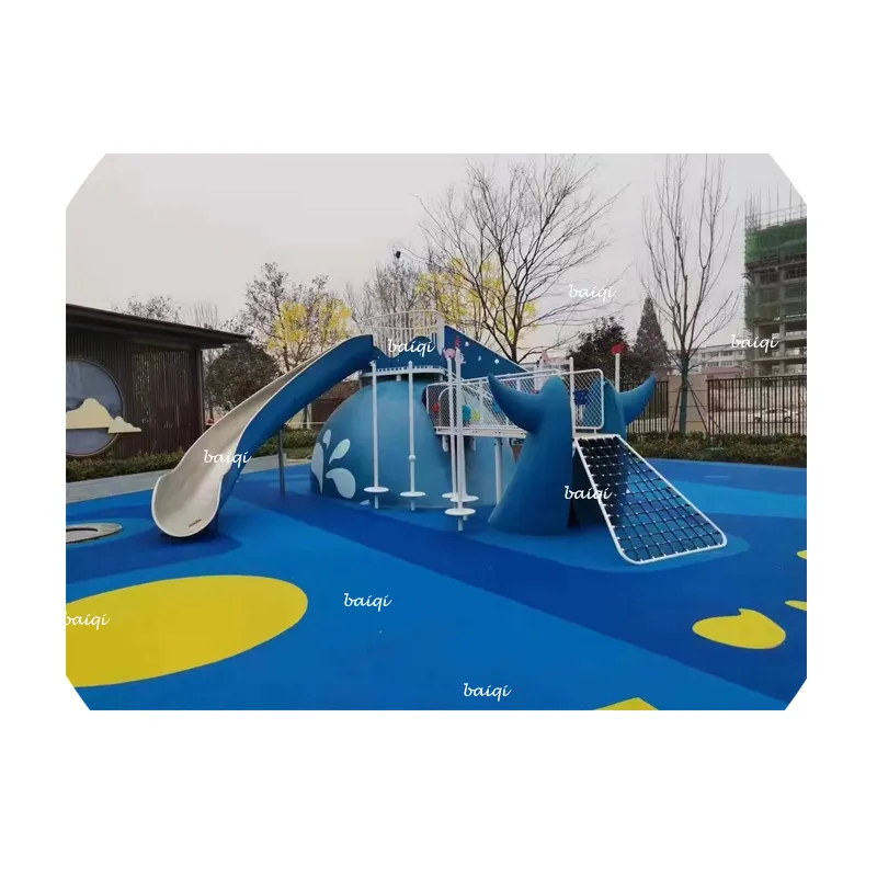 Terrain de jeux extérieur pour enfants Grand toboggan en acier inoxydable personnalisé Fabricant d'équipement de terrain de jeu pour enfants