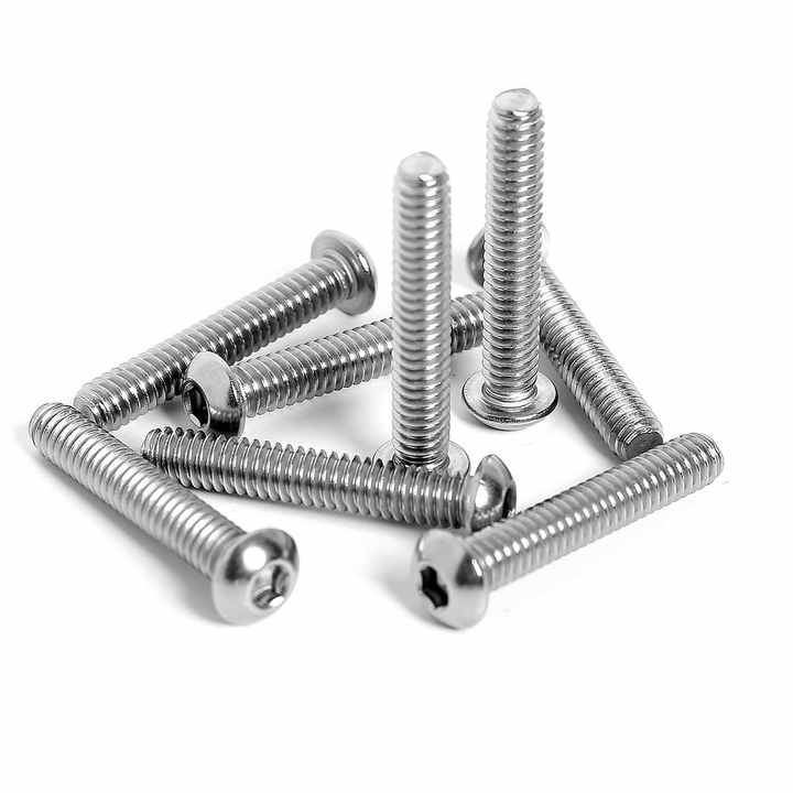 Paslanmaz çelik 1/4-20 perçin somun ve cıvata 3/4 "düğme kafa soket başlık vidası 1/4-20 düz yıkayıcılar Rivnut dişli Nutsert