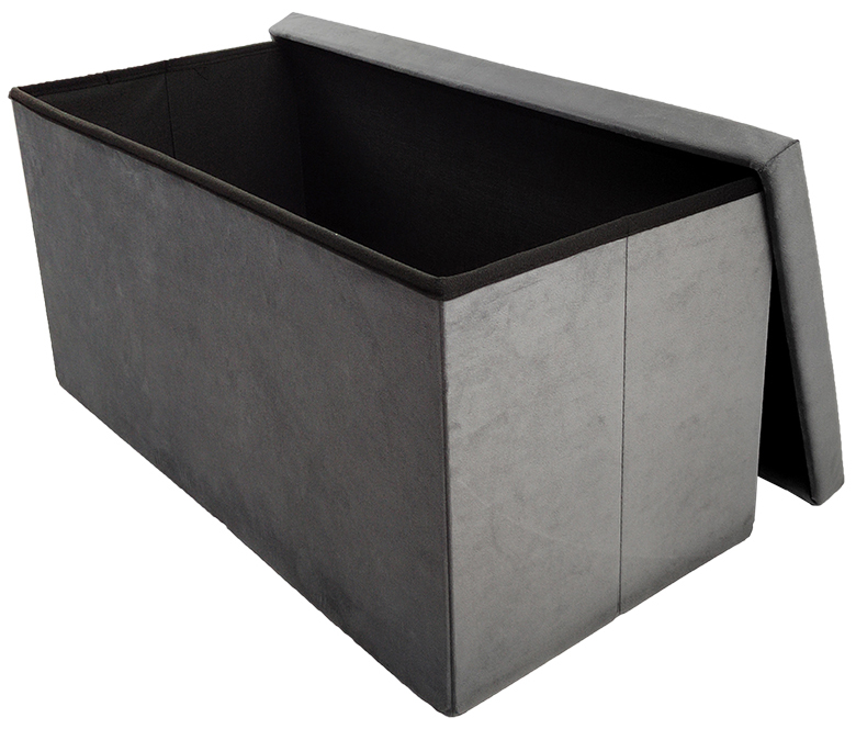 long-style ottoman bench new long faux leather storage ottoman removable cover folding storage chair