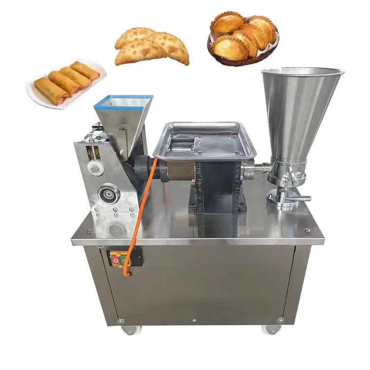 Automático Mini Hogar Japonés indio Samosa ruso carne empanada Pasta italiano ravioli máquina para hacer bolas de masa hervida para el comercio