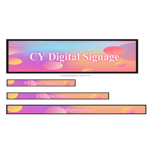 28.6 inç süpermarket Ultra geniş şerit raf kenar LCD LED reklam dijital tabela monitör tipi gerilmiş Bar LCD ekranlar - Product Image 1