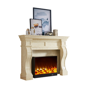 บ้านตกแต่งเตาผิงไฟฟ้ารีโมทคอนโทรล Burning Log Decor เปลวไฟ LED ใส่เตาผิง Mantels - Product Image 4