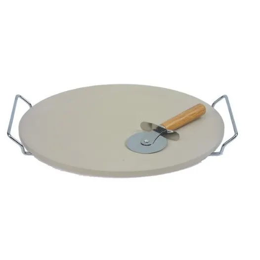 12 14 16 pollici rotondo cordierite pizza pietra spessore superficie liscia per barbecue e Grill