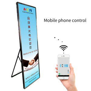 高品质P3发光二极管广告显示屏3G/4G USB控制智能海报支架商店发光二极管屏幕 - Product Image 3