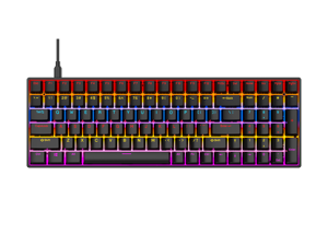 Teclado mecánico de 61 teclas con cable USB mecánico 17 tipos de teclados RGB para ordenador portátil teclados de eje de té rojo azul - Product Image 2
