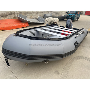 Zodiaco stile materiale PVC di alta qualità 7 persone gonfiabile barca di salvataggio con aria pavimento/pavimento in alluminio - Product Image 4