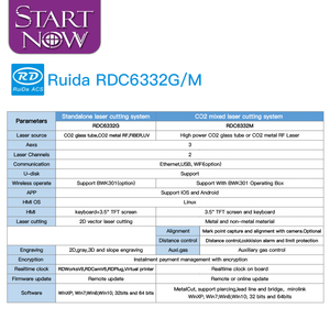 Лазерная режущая гравировальная машина Ruida RDC6332G/M Ruida DSP, Беспроводная система дистанционного управления фокусом, лазерный контроллер CO2 - Product Image 4