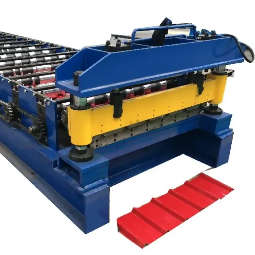 Rotolo di lamiera per tetto in metallo IBR che forma macchine per la produzione di piastrelle a macchina