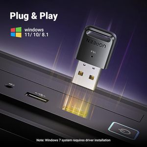 适用于PC的UGREEN USB蓝牙适配器5.4，适用于Windows 11/10/8.1的即插即用，适用于键盘的蓝牙接收器和发射器 - Product Image 3