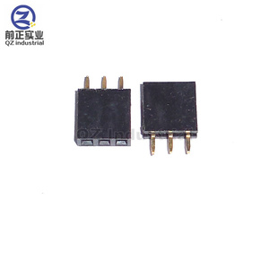QZ yüksek kalite 10 adet/torba PCB pin başlık konektörü 2.54mm pitch 1x3P tek sıra düz kadın başlık - Product Image 2