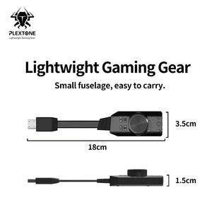 Plextone <strong>USB</strong> Sound Card Virtual 7.1ch Sound Card <strong>USB</strong> <strong>Audio</strong> Sound Card GS3 - Product Image 5