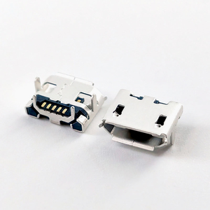 USB连接器微型5针DIP USB连接器母部分b型微型usb插座，用于手机充电引脚连接器