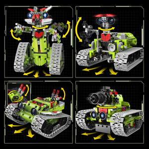 5-in-1 elektrische Fernbedienung Roboter Montage Set Kunststoff grenz überschreitende Programmierung Bausteine Modell Spielzeug für Kinder
