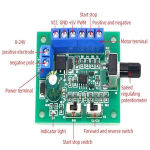 PWM speed controller brushless DC motore driver board regolatore piastra regolatore modulo regolatore PWM monitor DC8-24V con azionamento - Product Image 2