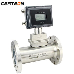 24V DC LWQ con reborde mini generadores de vapor Digital Industrial de Gas natural de la turbina medidor de flujo con 4-20ma de salida de impulsos de amoníaco - Product Image 2