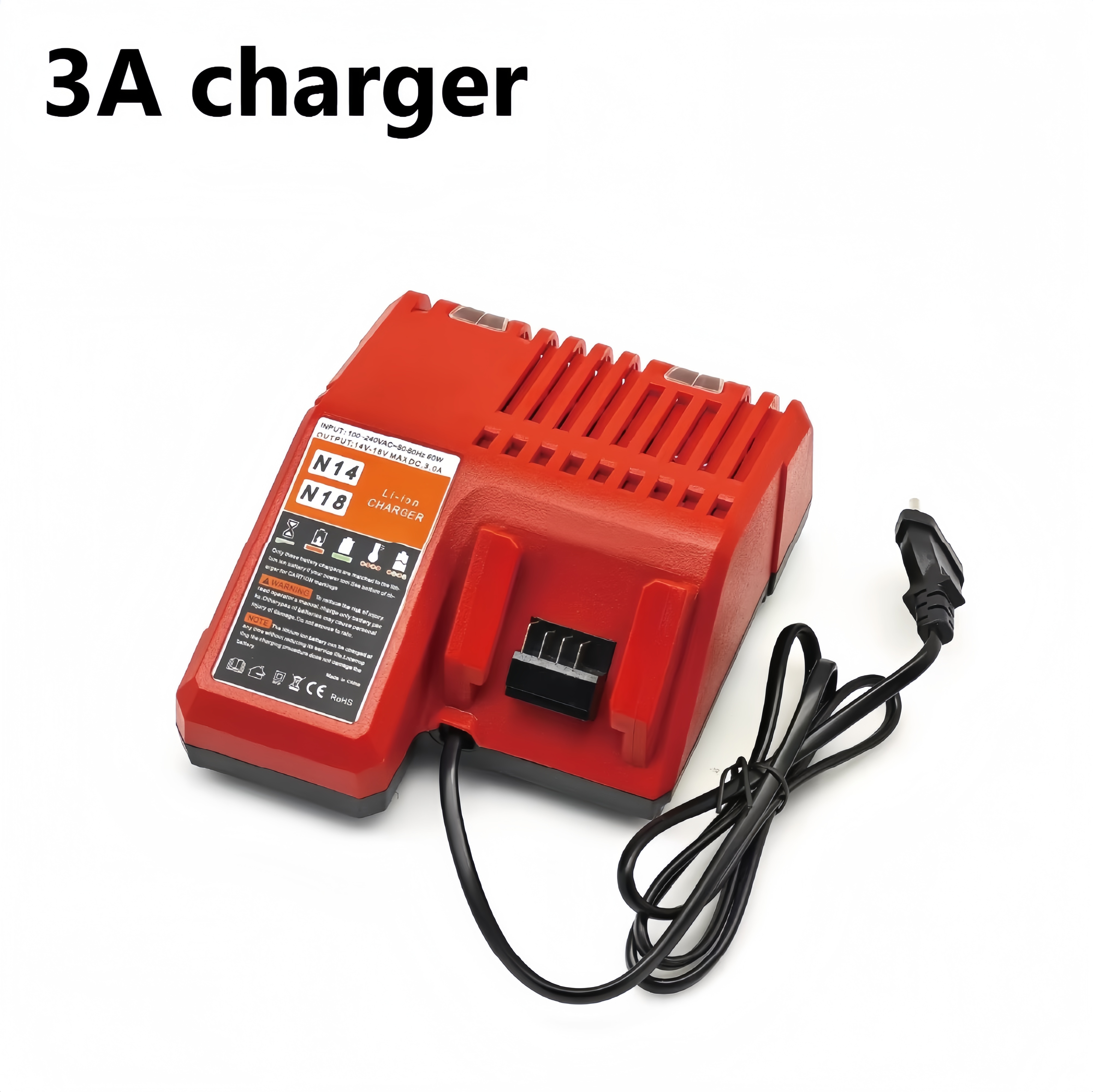 Para cargador Milwaukee 3A