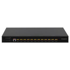 Red inteligente de 12 puertos 10G Conmutador de fibra Manad Gigabit/10G Enlace ascendente SFP + Puerto Conector LC 100g Peso 40g Velocidad de datos 25g Datos 1550nm - Product Image 2
