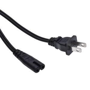 スピーカーモニター用UL US to C7パワーケーブル2フラットピンタイプA ~ C8拡張コード1.5mブラック - Product Image 5