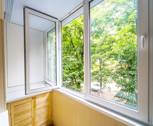 Neues Design UPVC-Rahmen Grill aus gehärtetem Glas Windows 3 Panel PVC-Rahmen Dreifach verglastes Flügel fenster mit eingebautem Bildschirm - Product Image 5