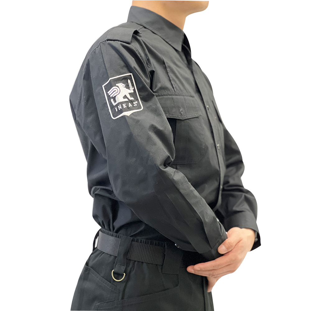 Mens Short Sleeve Shirt And Lightweight Tactical Pants Custom Design Grey Uniform Security Guard