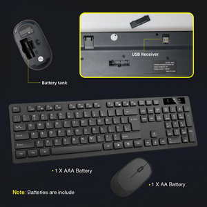 Juego de teclado y mouse inalámbricos de fábrica, computadora de escritorio para el hogar, computadora portátil, Juegos de oficina, juego de teclado y mouse profesional - Product Image 4