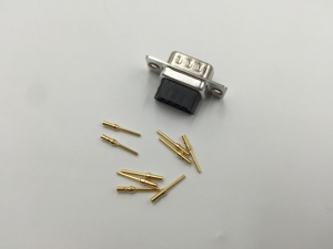Dsub 9ピンオスDB9 I/Oコネクタはんだプレート付きストレートプラグPCBはんだ付け2P 3P 4P 5P 7P 10P 30Pワイヤー接続用