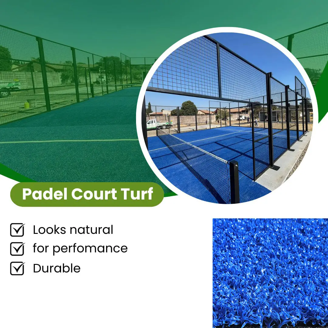 Синяя белая линия Padle теннисные корты искусственная трава открытый Padel Court трава