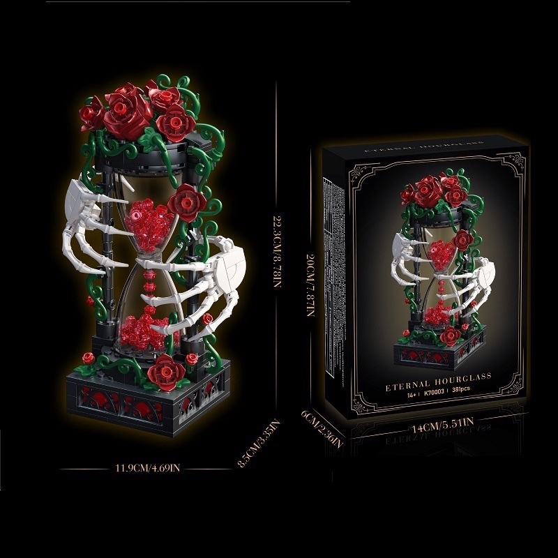k70003 hourglass withered hand flower-376 pcs