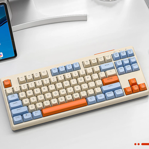 Teclado mecánico inalámbrico M87 2,4G Bluetooth Modo dual Teclado intercambiable en caliente 87 teclas RGB Teclado retroiluminado para juegos para computadora portátil