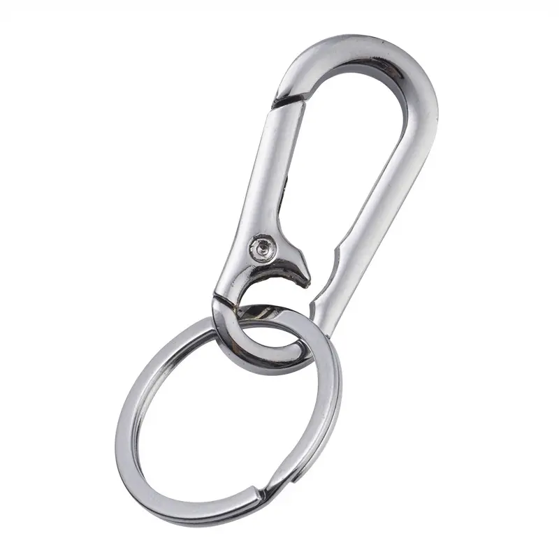 Classic Zinc Alloy Car Keychain 8-Shape Carabiner Clip Metal Buckle Snap Hook Keys Ring Holder Key chain Gift Factory Wholesale