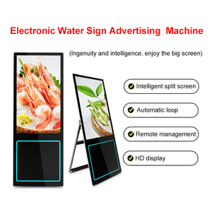 Siêu mỏng tầng thường vụ 32 "43" 49 "LCD Máy nghe nhạc quảng cáo xách tay kỹ thuật số sigmage với internet HD hiển thị quảng cáo di động máy - Product Image 2