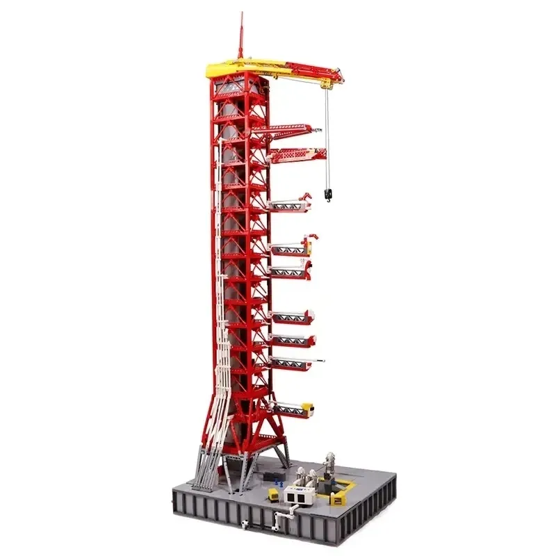 New Mork 3586 Buah Apollo Saturn V Launch Umbilical Tower Model Mainan Blok Bangunan Plastik