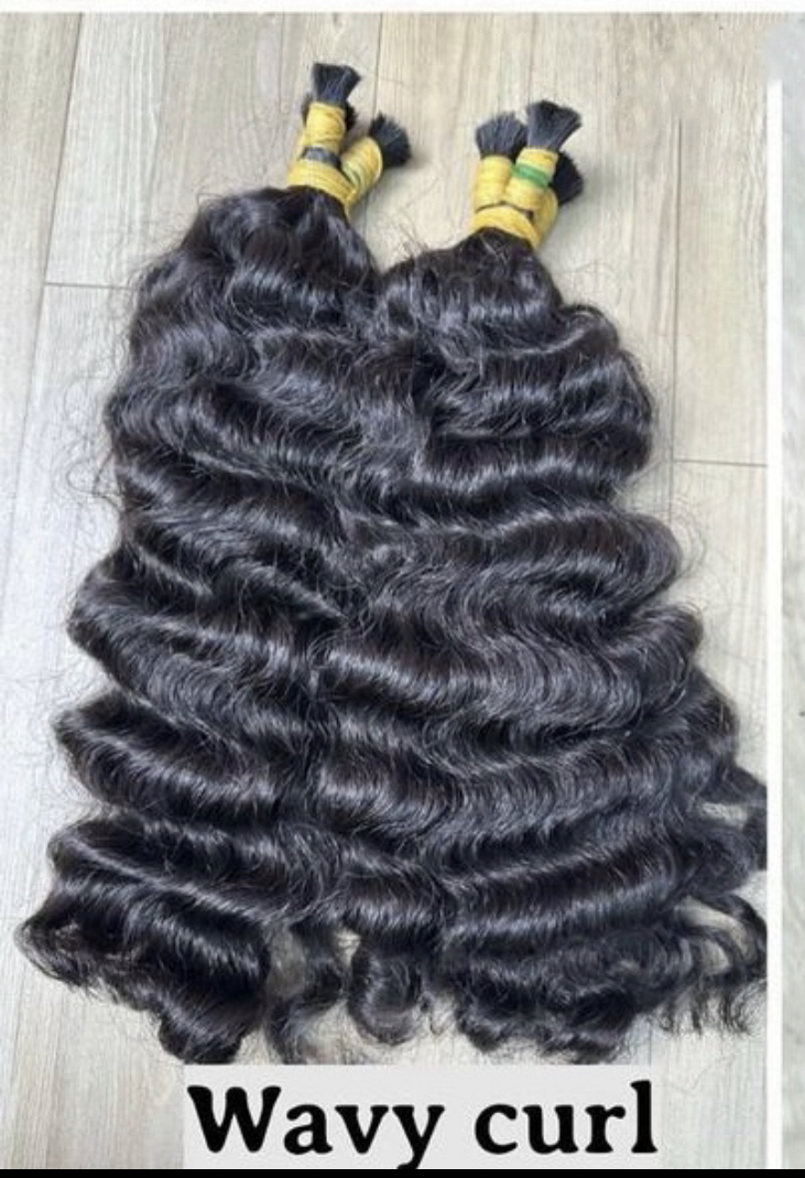 cabello a granel ondulado rizado (rizado indio)