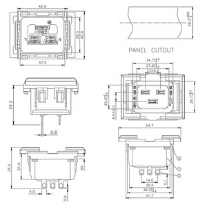 IEC 320 C19ซ็อกเก็ตเต้าเสียบ Pdu ที่สามารถล็อคได้ - Product Image 6