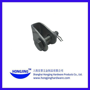 Thép mạ kẽm trên không phụ kiện đường dây điện tùy chỉnh spool cách điện clevis loại vòng mạ kẽm với khung kết thúc chết - Product Image 2