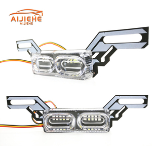DRL Strobe flaş uyarı fren kuyruk işık dur yanıp sönen rgb acil 12V motosiklet lambası fren lambası motosiklet led ışık - Product Image 2