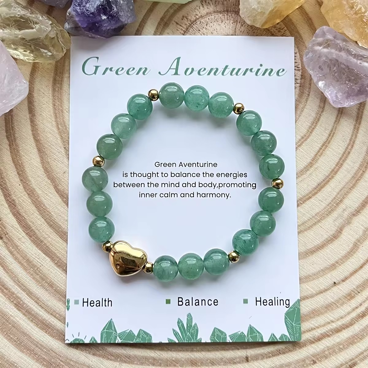 Aventurina verde + carta