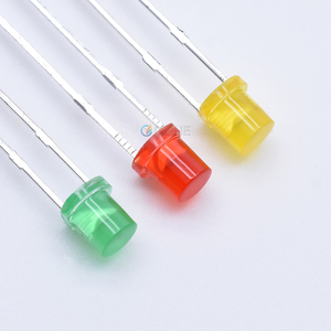 Czinelight 3mm düz üst dağınık sıcak beyaz kırmızı mavi yeşil sarı renkli lens ampul Led 2V 3V göstergesi - Product Image 2