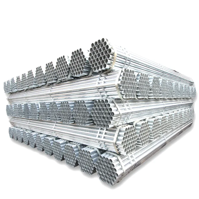 Tubería de acero galvanizado de pared, astm a120, 13/4 pulgadas, 11/2, 20mm, 58mm, 80mm de diámetro, 4mm de espesor