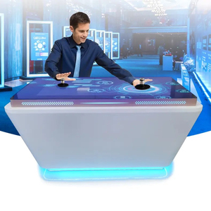 HD Focus Interactive Intelligent Multi-Touch <strong>LCD</strong> Advertising <strong>Display</strong> Kiosk Airport Use Object Recognition Table SDK <strong>Function</strong> OEM - Product Image 1