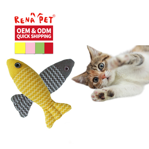 Al por mayor Linen Fish Catnip Cat Toy - Product Image 5