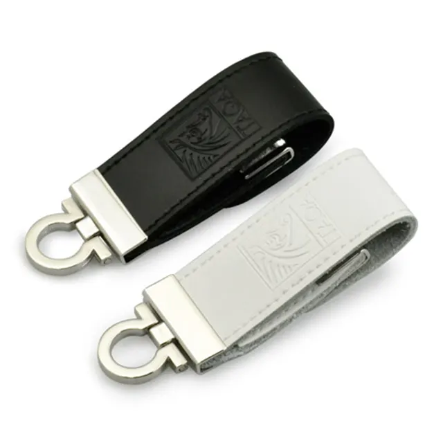 Usky-memoria usb personalizada de cuero, pendrive de cuero, 1gb, 2gb, 4gb, 8gb, 16gb, barato