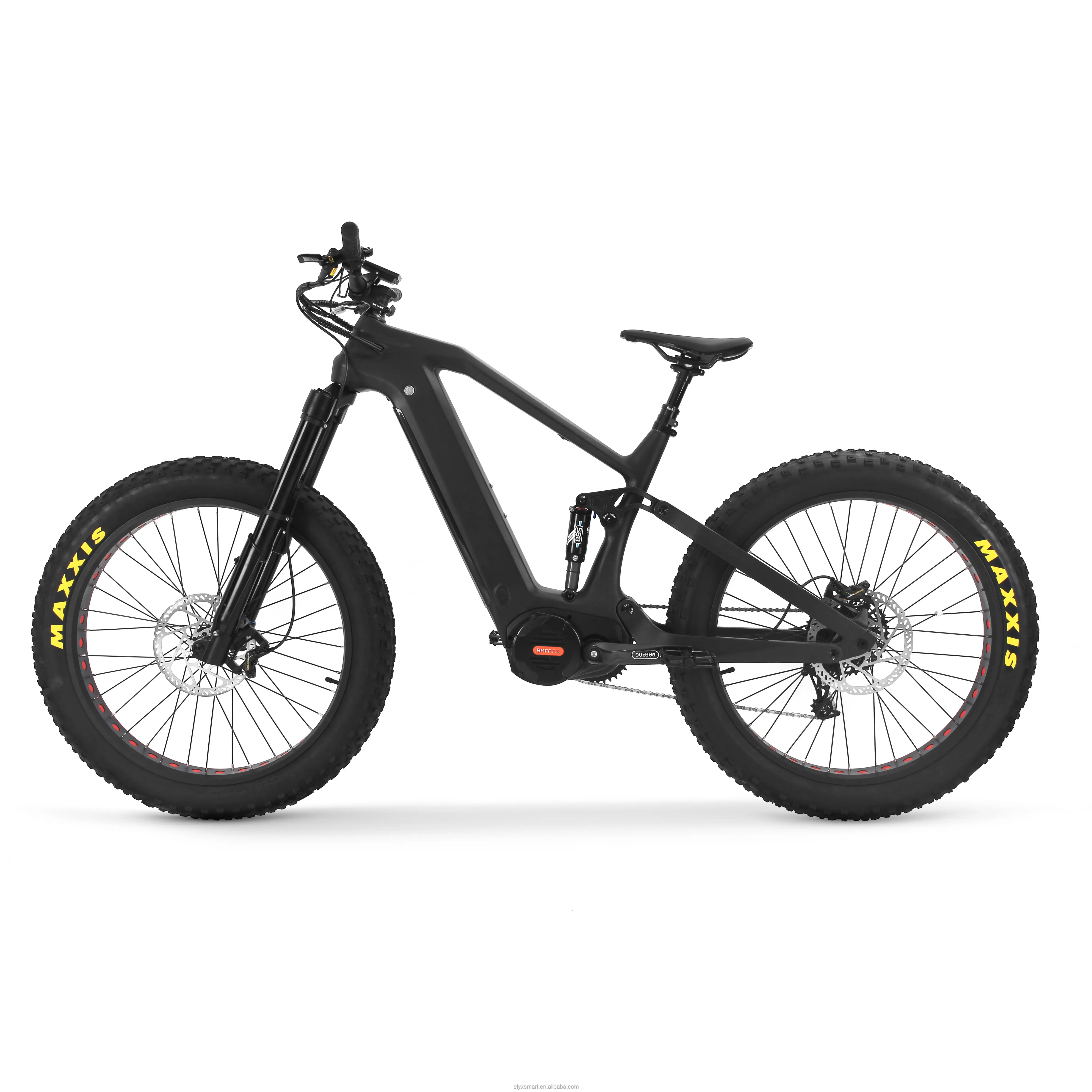 슈퍼 자전거 E Mtb 도매 26 인치 탄소 완전 프레임 Bafang M620 모터 스포츠 자전거 1000W 750W 팻 타이어 전기 산악 자전거