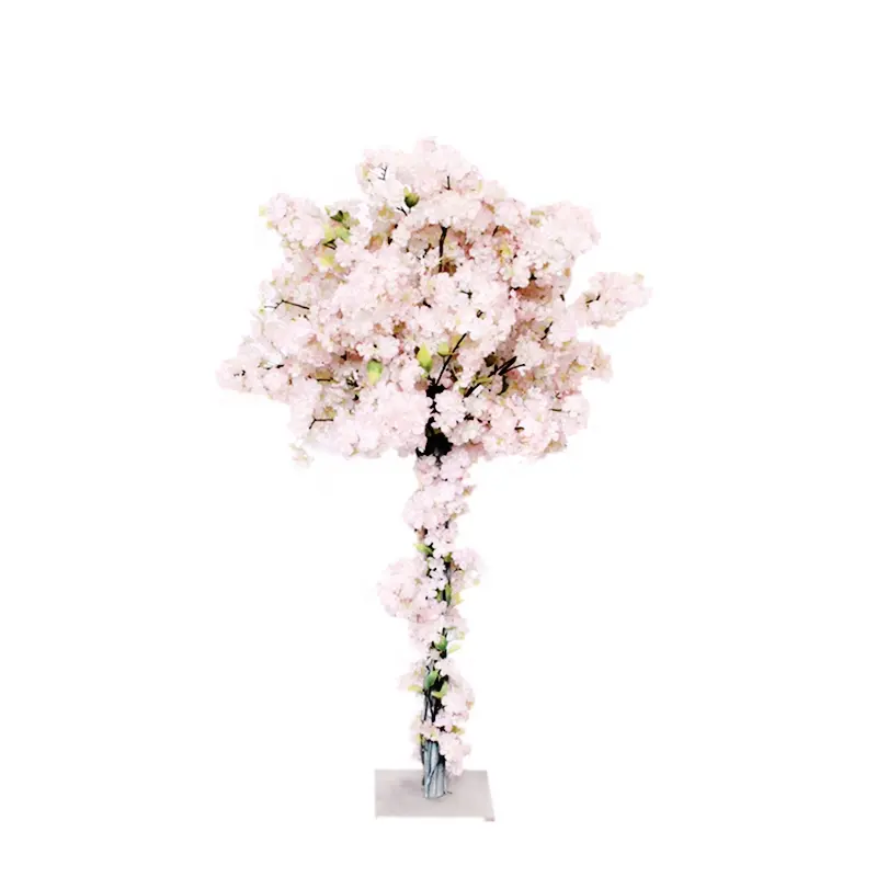 फ्लोरेस artifciales सूखे फूल सजावट शादी कृत्रिम गेंद चेरी खिलना पेड़